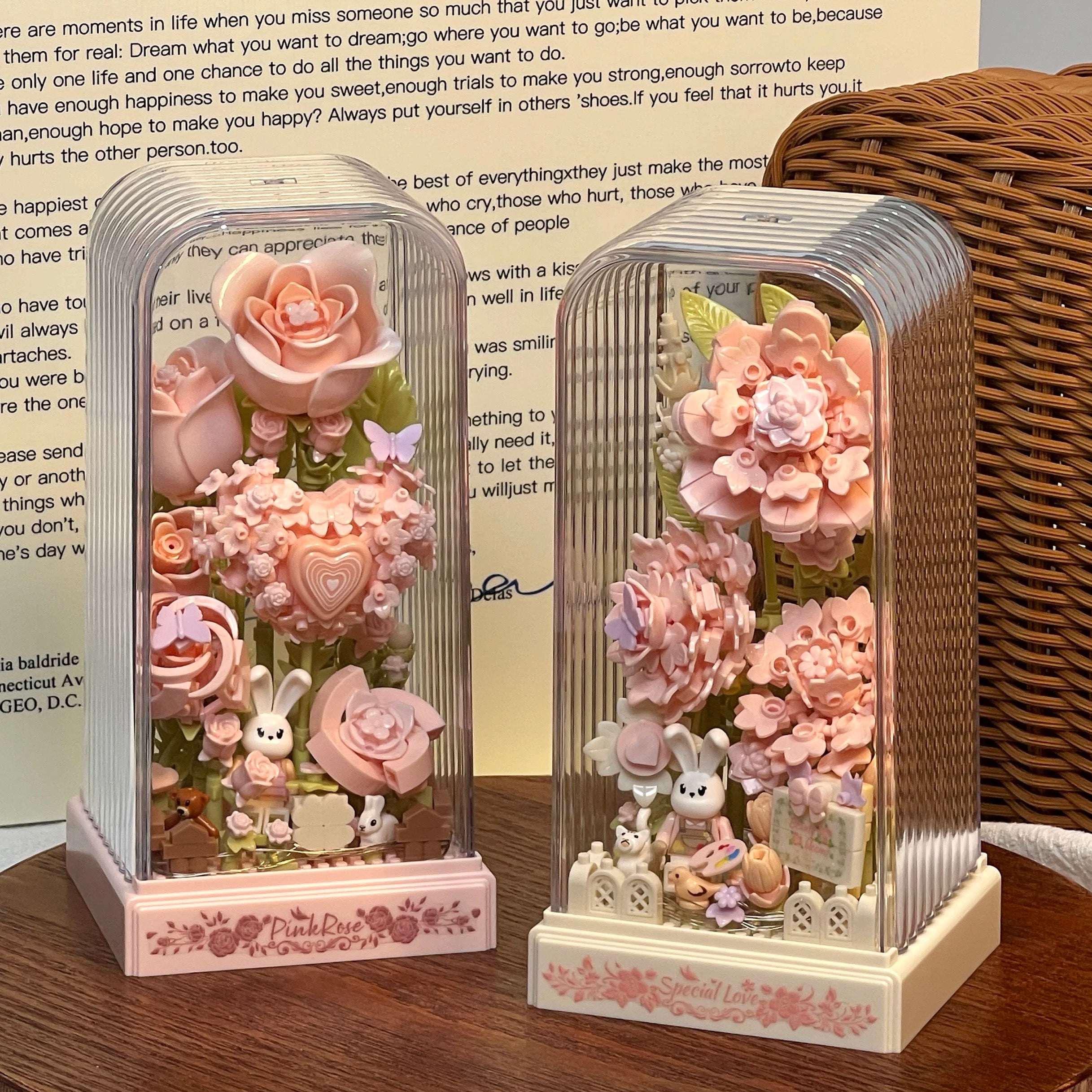 Pink Rose Dome Light