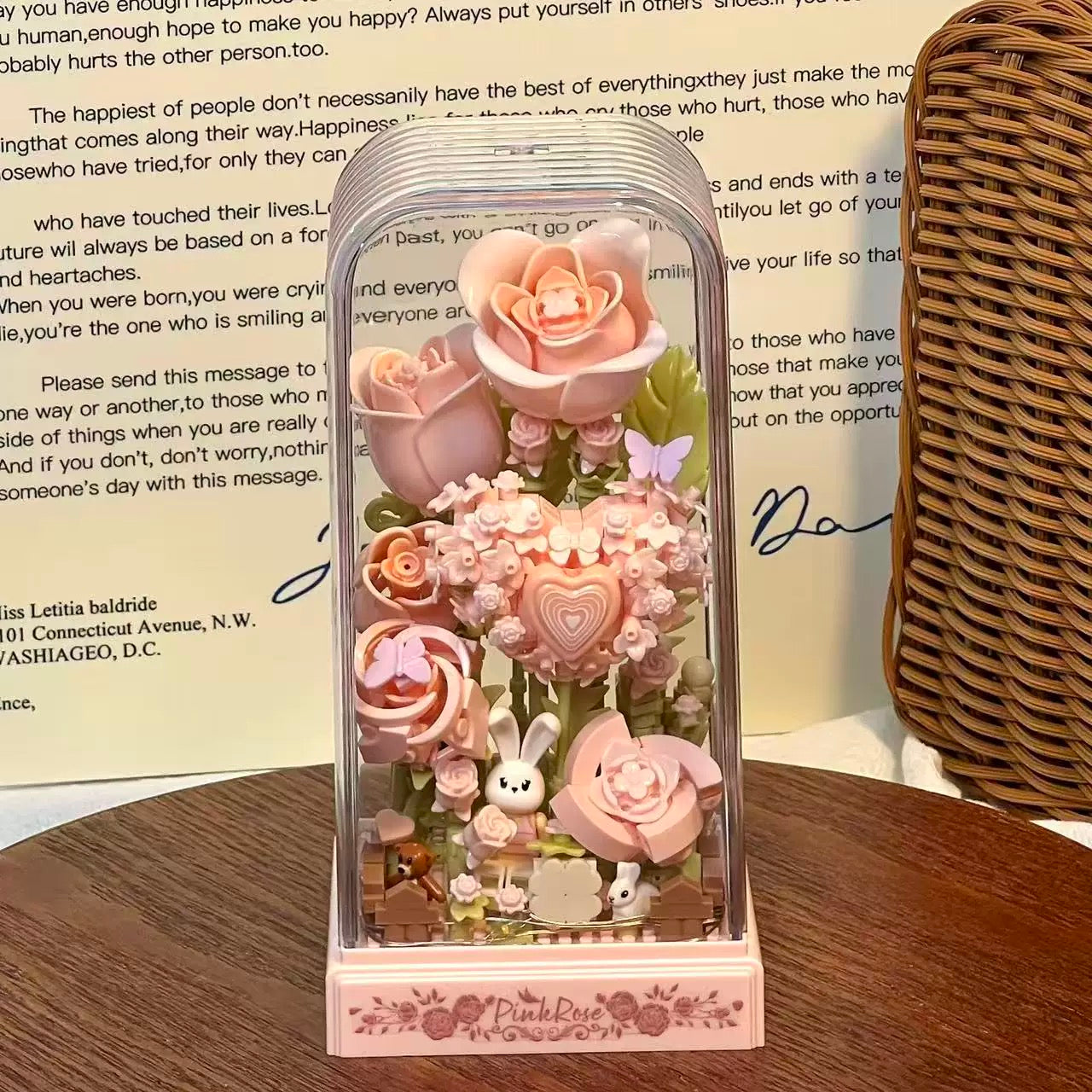 Pink Rose Dome Light